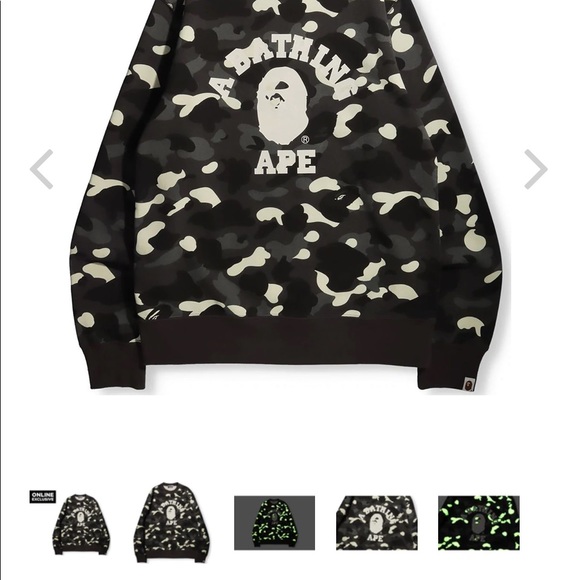 A Bathing Ape college crew neck sweater, GREAT condition! - Picture 3 of 6